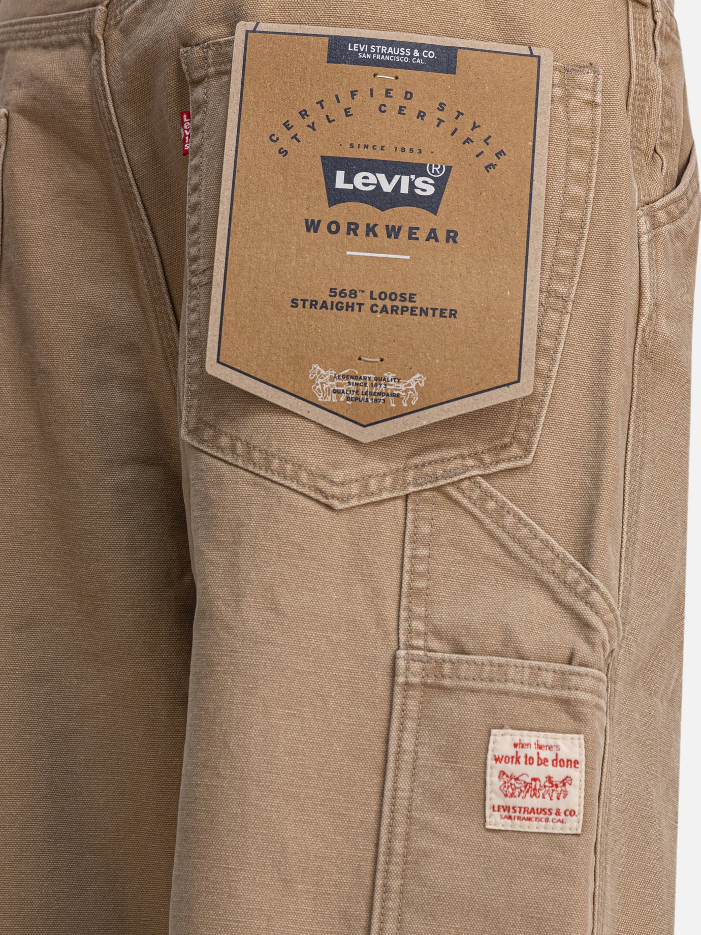 Work pants Solid colour  Beige - Levi's Men | PDP | VIETTI Online Store | thumbnail_4