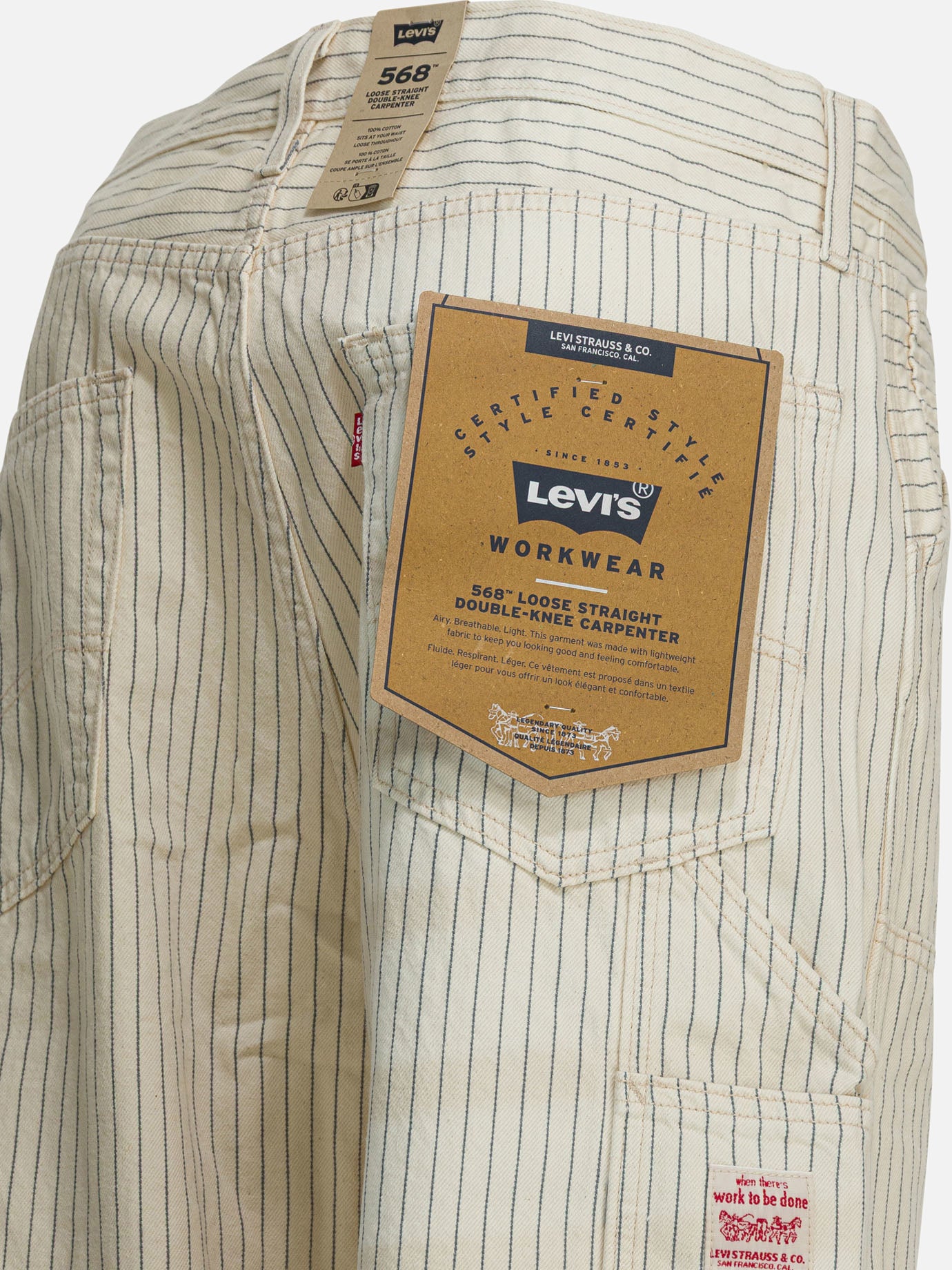 Work pants Solid colour  Blue - Levi's Men | PDP | VIETTI Online Store | Zoom-Modal_4
