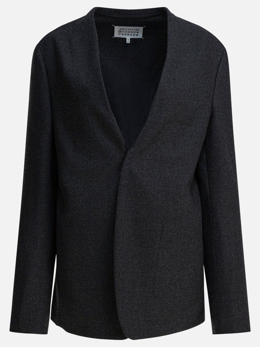 Blazers Pinstriped  Grey - Maison Margiela Women | PDP | VIETTI Online Store 
