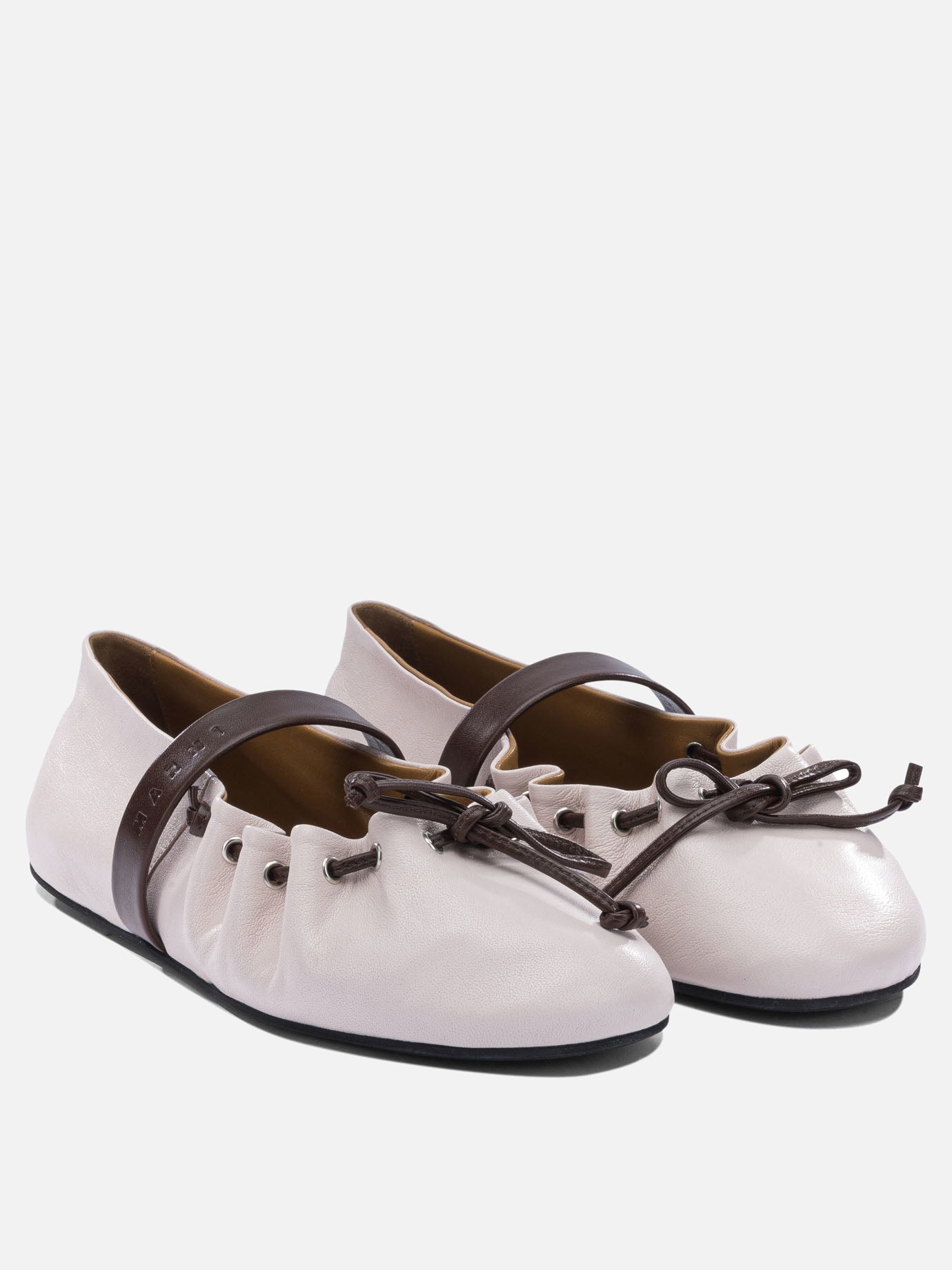 Mary Jane ballet flats 100% ovine leather - 100% rubber  Pink - Marni Women | PDP | VIETTI Online Store | Zoom-Modal_2
