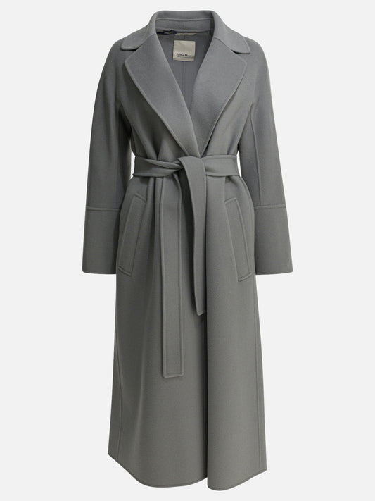 Long coats Solid colour  Grey - Max Mara S Women | PLP | VIETTI Online Store 
