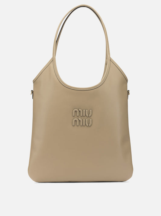 Large bags 100% calf leather  Beige - Miu Miu Women | PDP | VIETTI Online Store 

