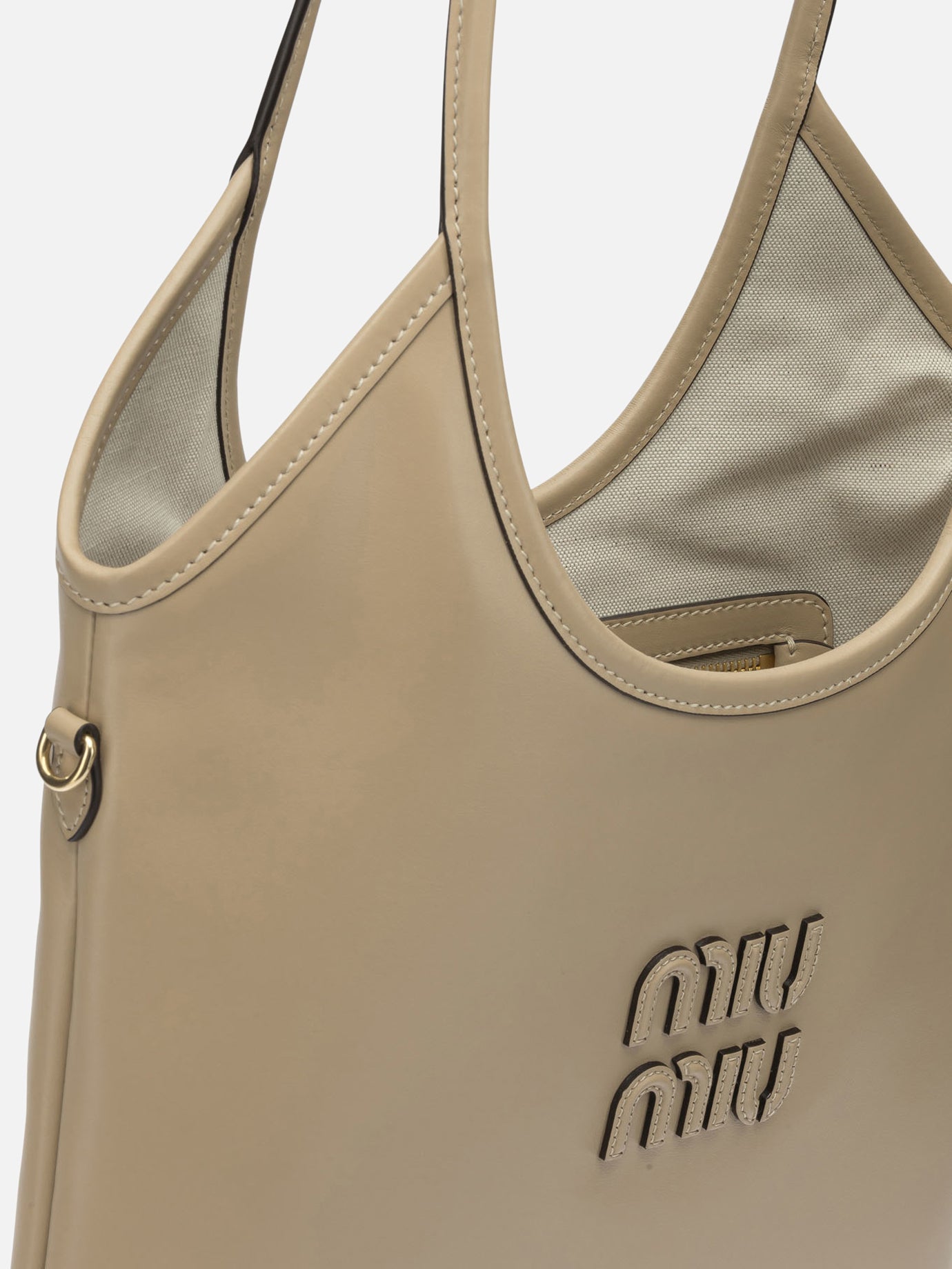 Large bags 100% calf leather  Beige - Miu Miu Women | PDP | VIETTI Online Store | Zoom-Modal_4

