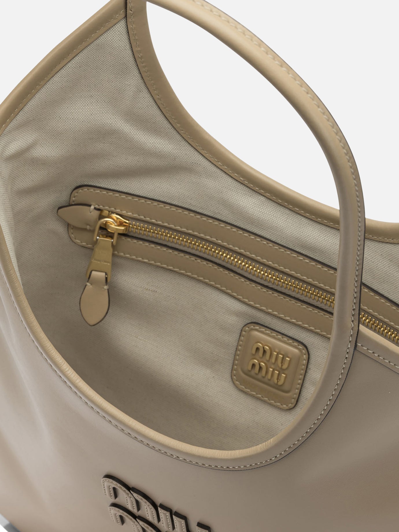 Large bags 100% calf leather  Beige - Miu Miu Women | PDP | VIETTI Online Store | Zoom-Modal_5
