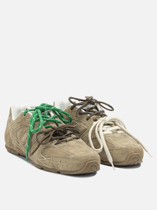 Low top sneakers 100% calf leather  Brown - Miu Miu Women | PLP | VIETTI Online Store | 2
