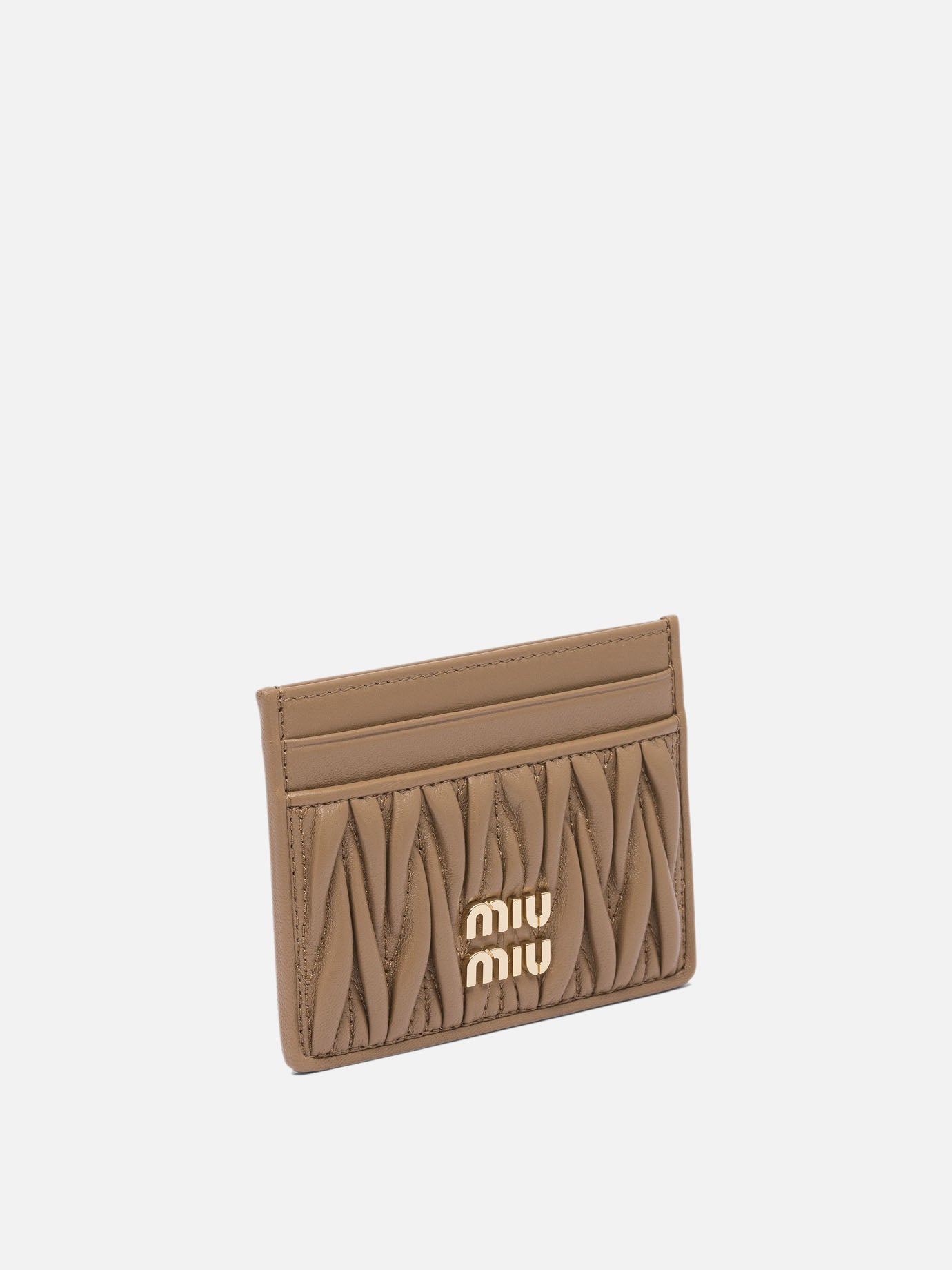 Card holders 100 % calf leather  Brown - Miu Miu Women | PDP | VIETTI Online Store | Zoom-Modal_2
