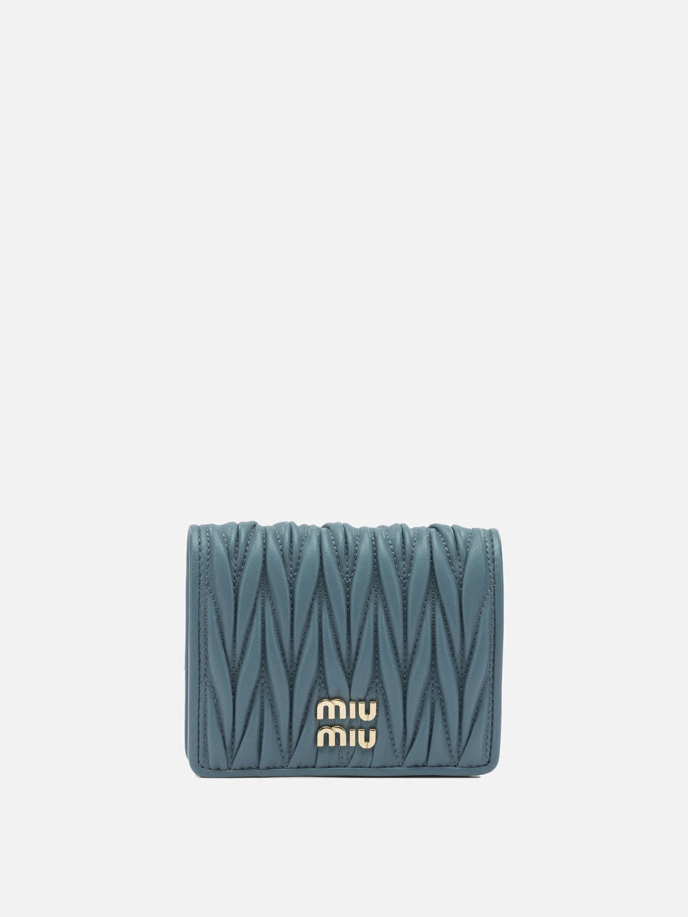 Wallets 100% lamb leather  Blue - Miu Miu Women | PDP | VIETTI Online Store | Zoom-Modal
