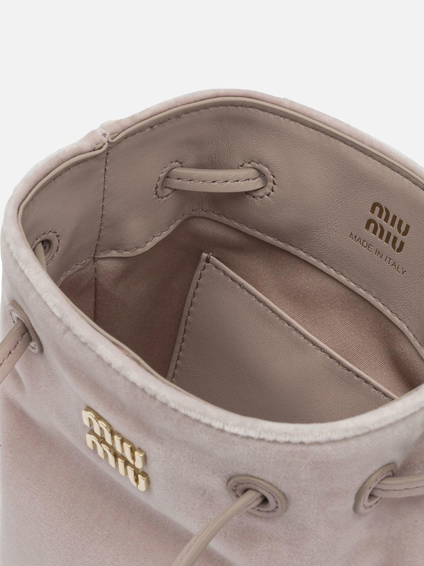 Mini bags 100% cotton - 100% lamb leather  Pink - Miu Miu Women | PDP | VIETTI Online Store | Zoom-Modal_5
