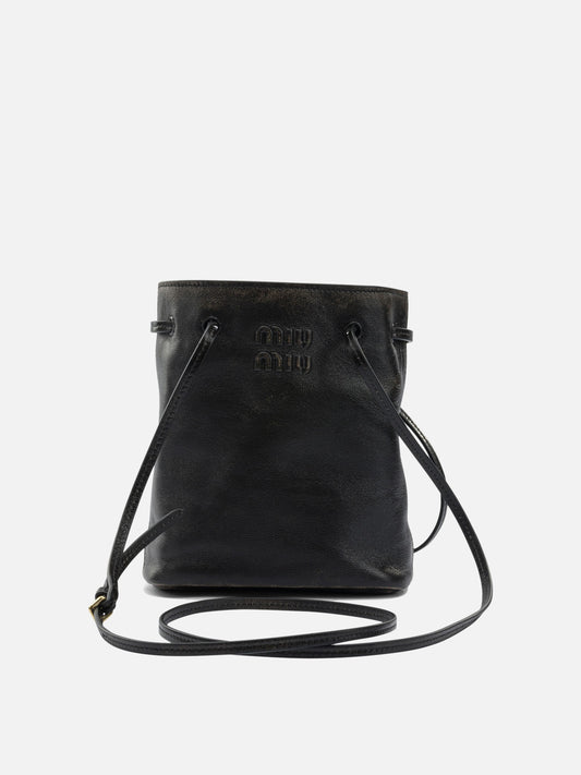 Mini bags 100% lamb leather  Brown - Miu Miu Women | PDP | VIETTI Online Store 
