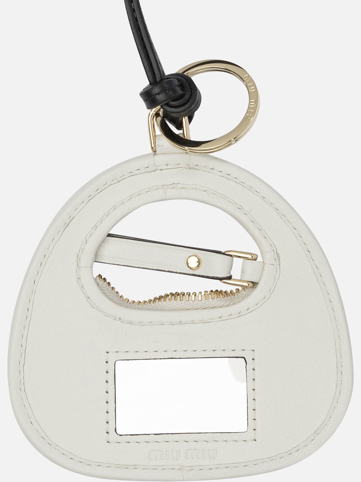 Keychains 100% lamb leather  White - Miu Miu Women | PDP | VIETTI Online Store | thumbnail_2
