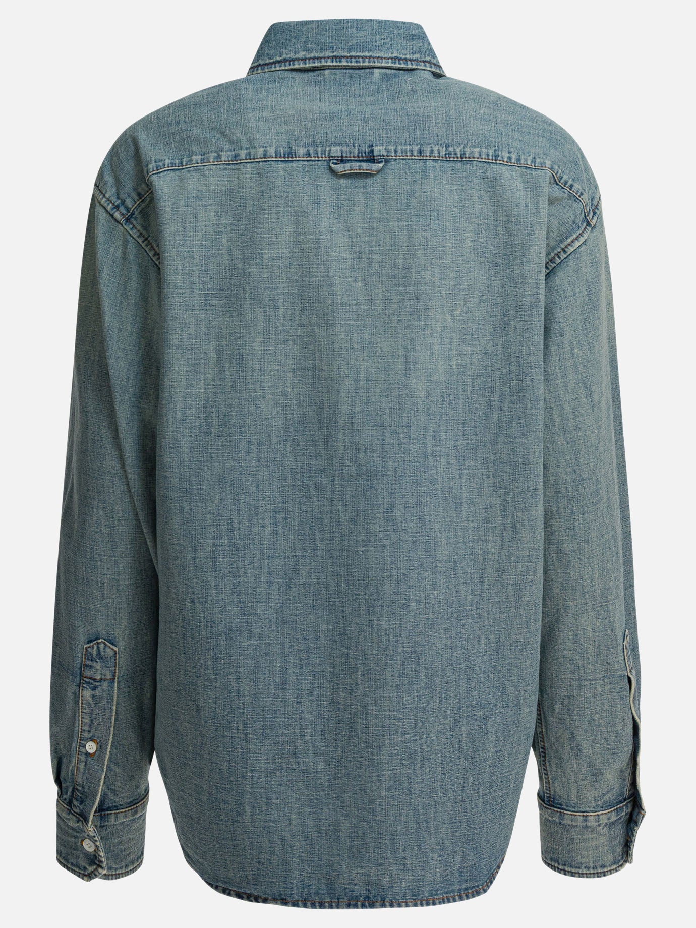 Casual shirts Logo  Light blue - Miu Miu Women | PDP | VIETTI Online Store | Zoom-Modal_2
