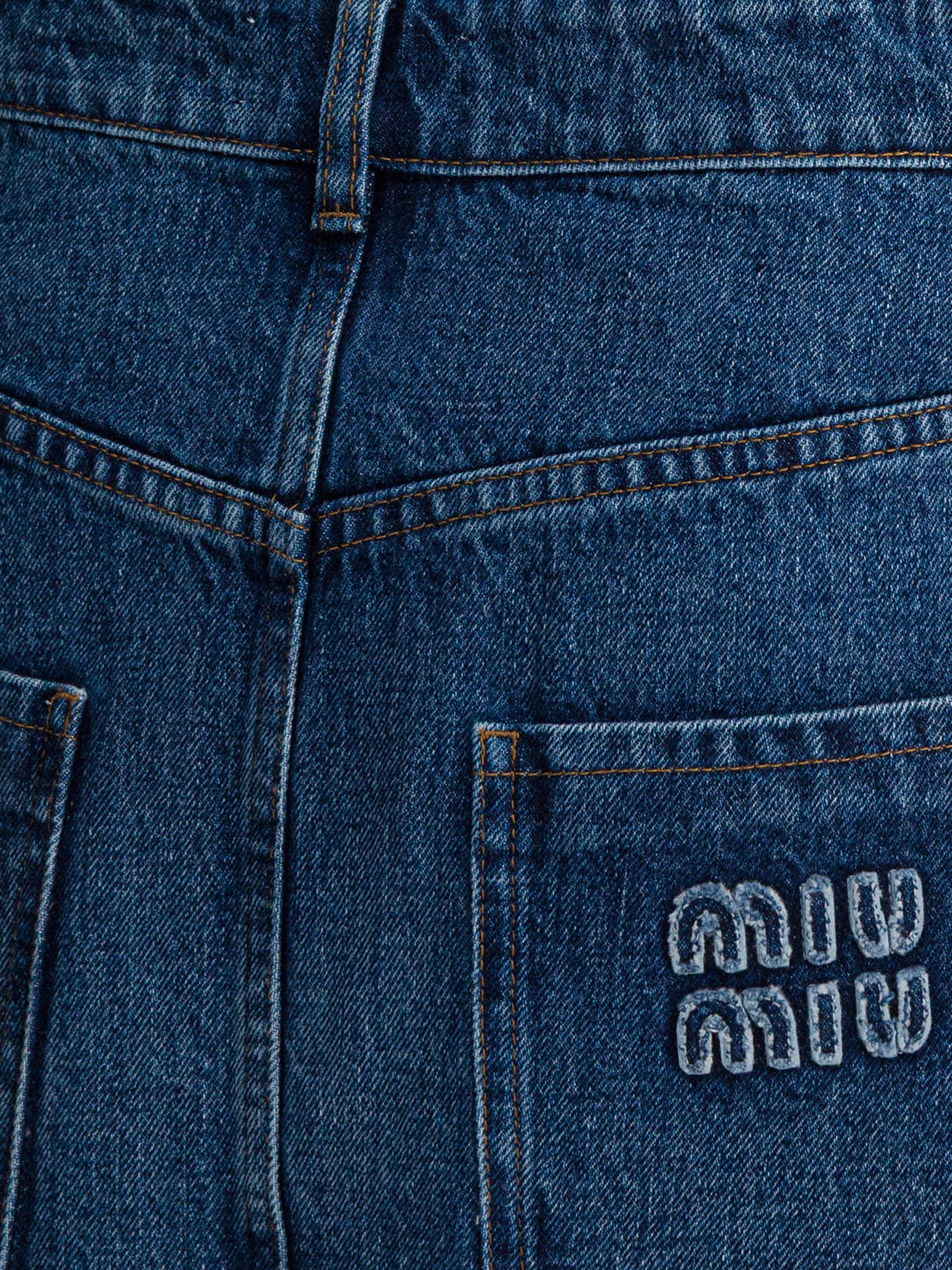 Miniskirts Logo  Blue - Miu Miu Women | PDP | VIETTI Online Store | Zoom-Modal_4

