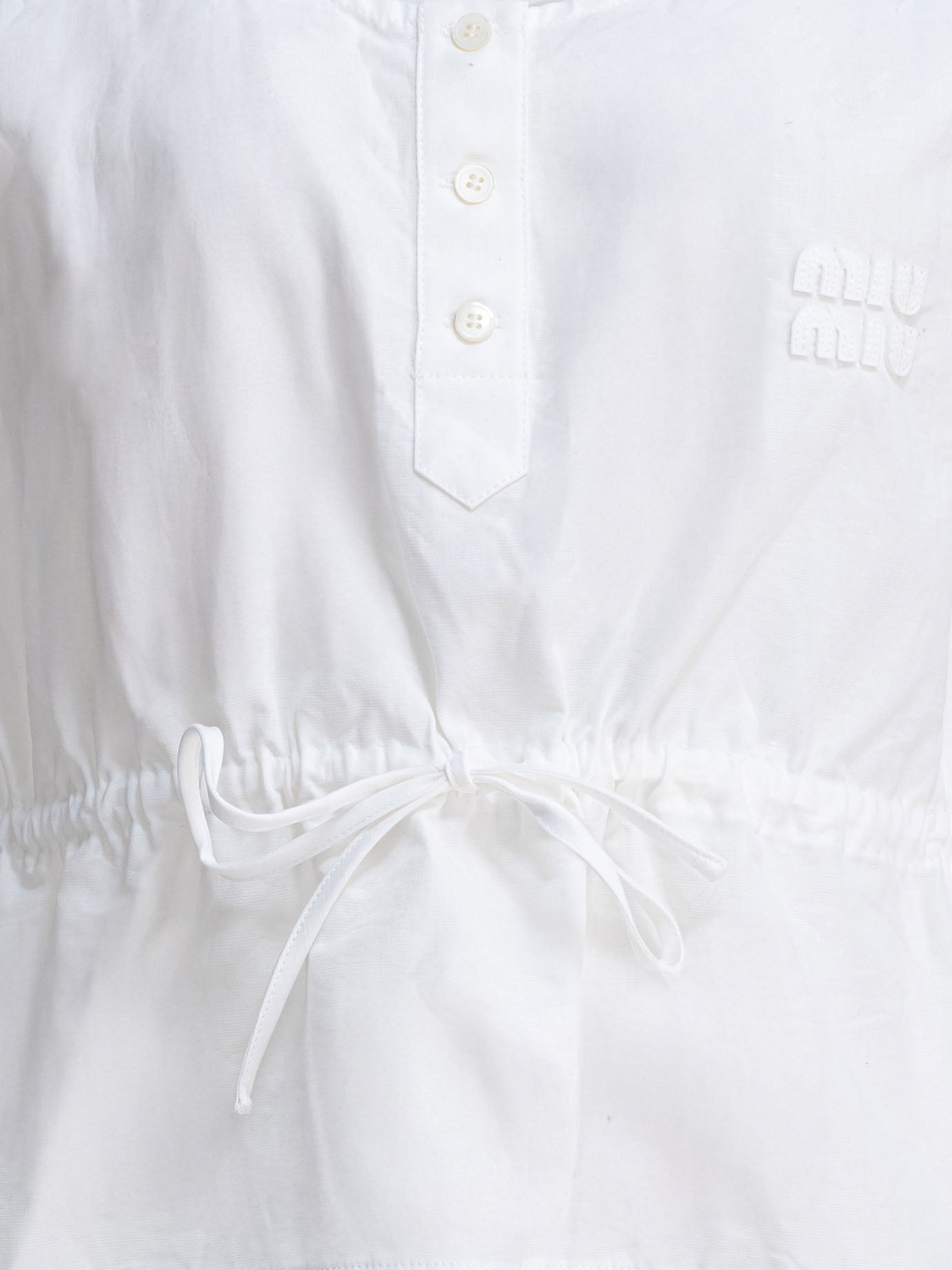 Casual tops Logo  White - Miu Miu Women | PDP | VIETTI Online Store | thumbnail_3