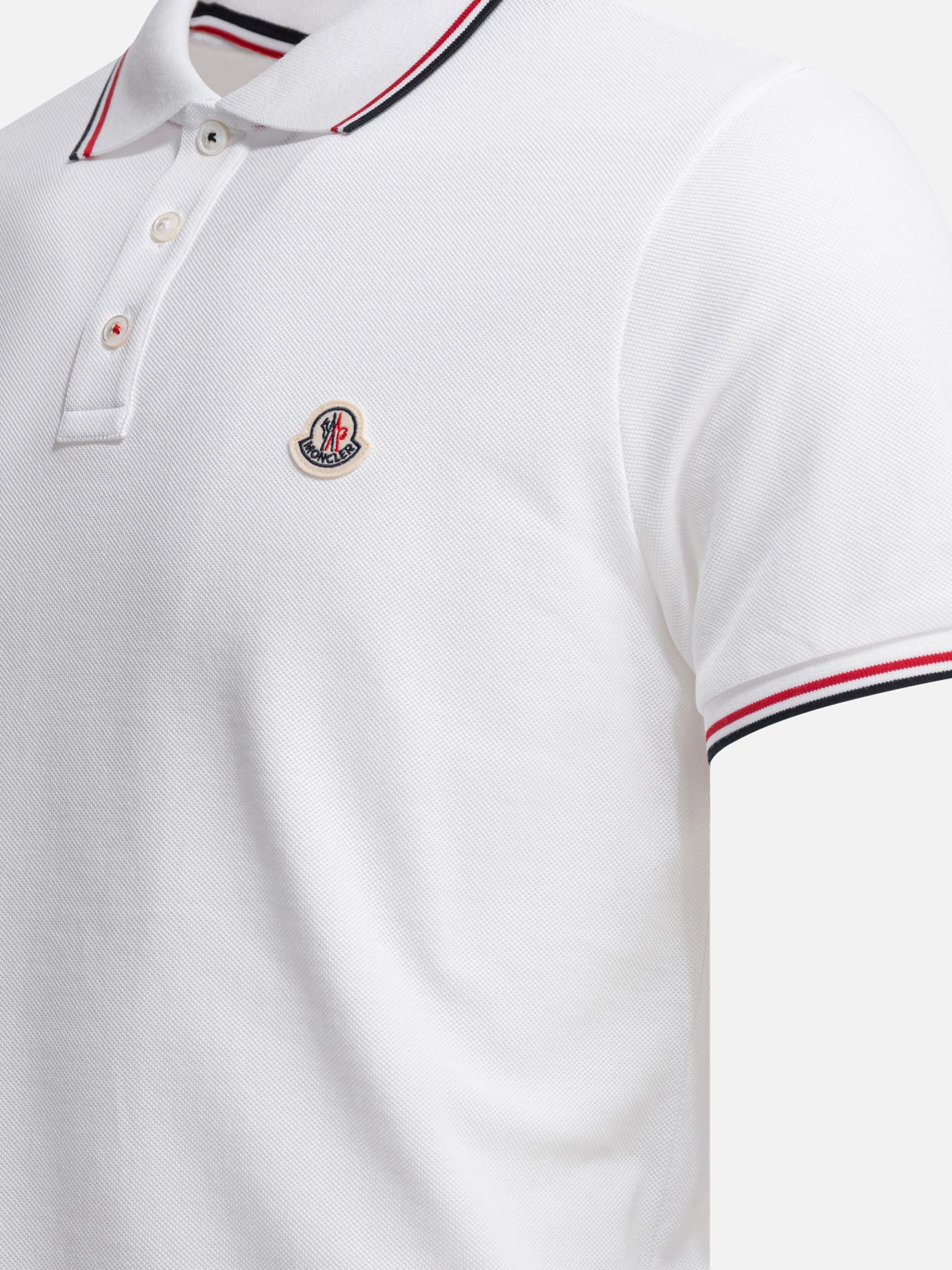 Polo shirts with buttons Logo  White - Moncler Men | PDP | VIETTI Online Store | Zoom-Modal_4
