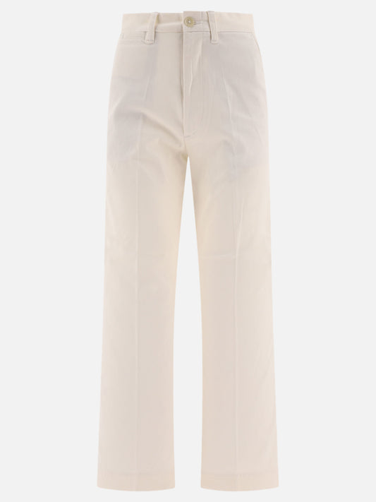 Leisure trousers Solid colour  White - Polo Ralph Lauren Women | PDP | VIETTI Online Store 

