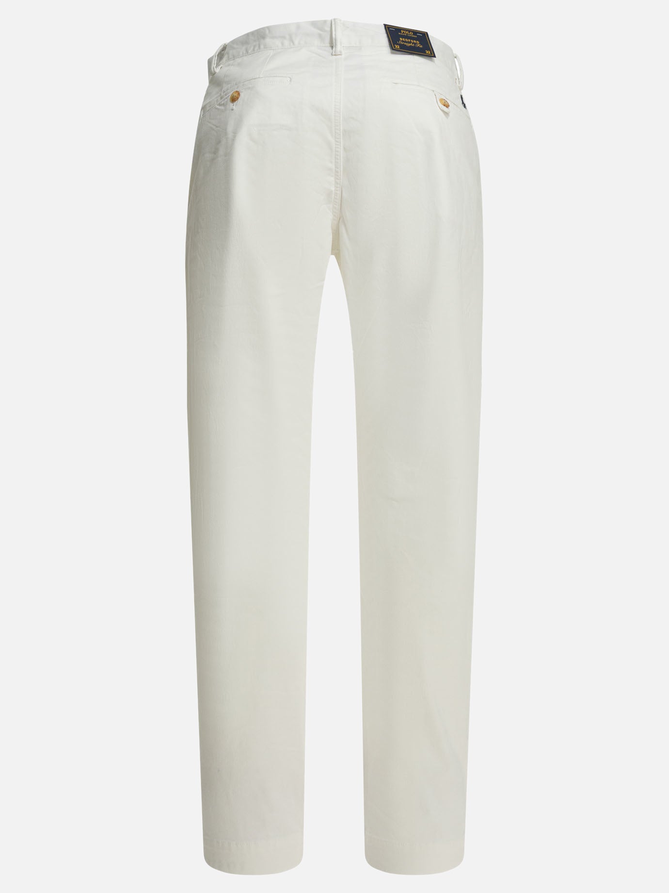 Leisure trousers 100% cotton  White - Polo Ralph Lauren Men | PDP | VIETTI Online Store | thumbnail_2