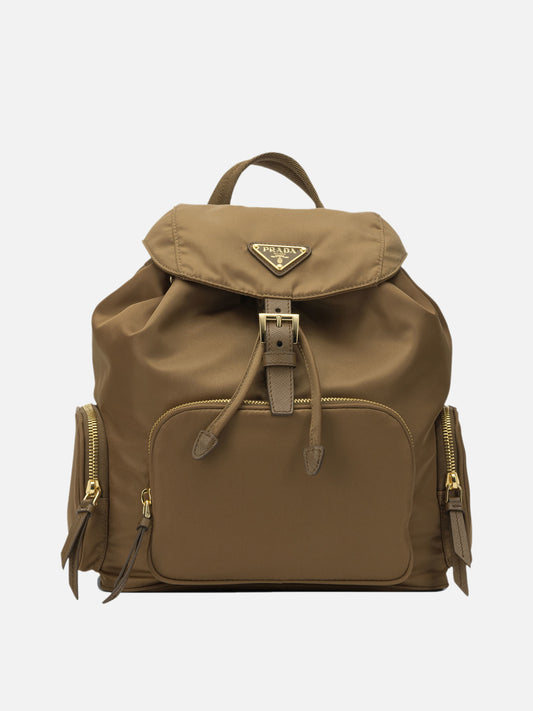 Casual backpacks 100% recycled polyamide  Brown - Prada Women | PDP | VIETTI Online Store 
