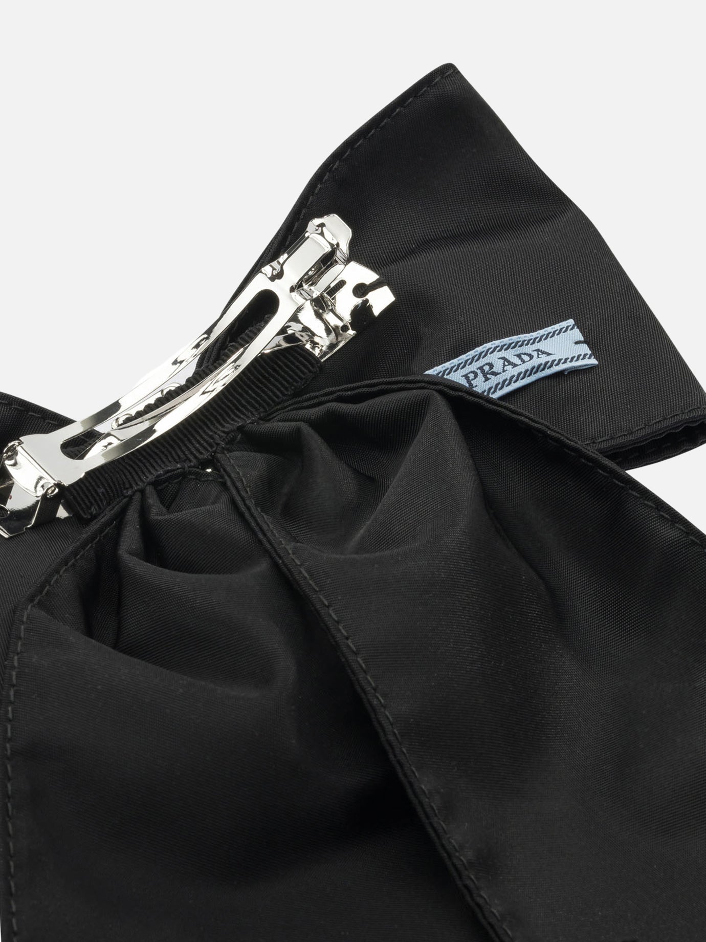 Hair clips 100% brass 100% recycled polyamide  Black - Prada Women | PDP | VIETTI Online Store | Zoom-Modal_2
