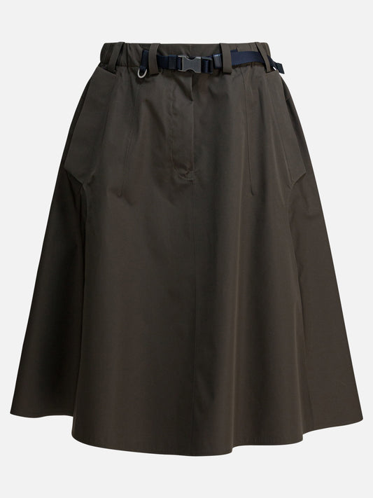 Midi skirts Solid colour  Green - Prada Women | PDP | VIETTI Online Store 

