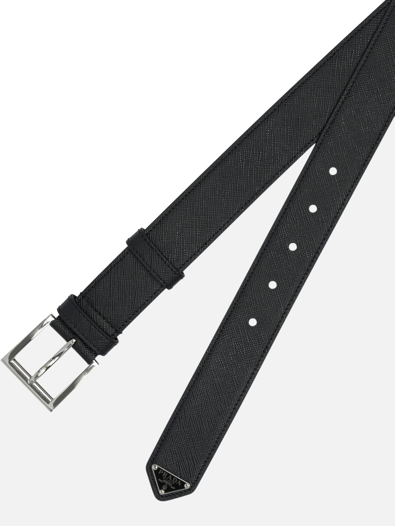Leather belts 100% calf leather  Black - Prada Men | PDP | VIETTI Online Store | Zoom-Modal_2
