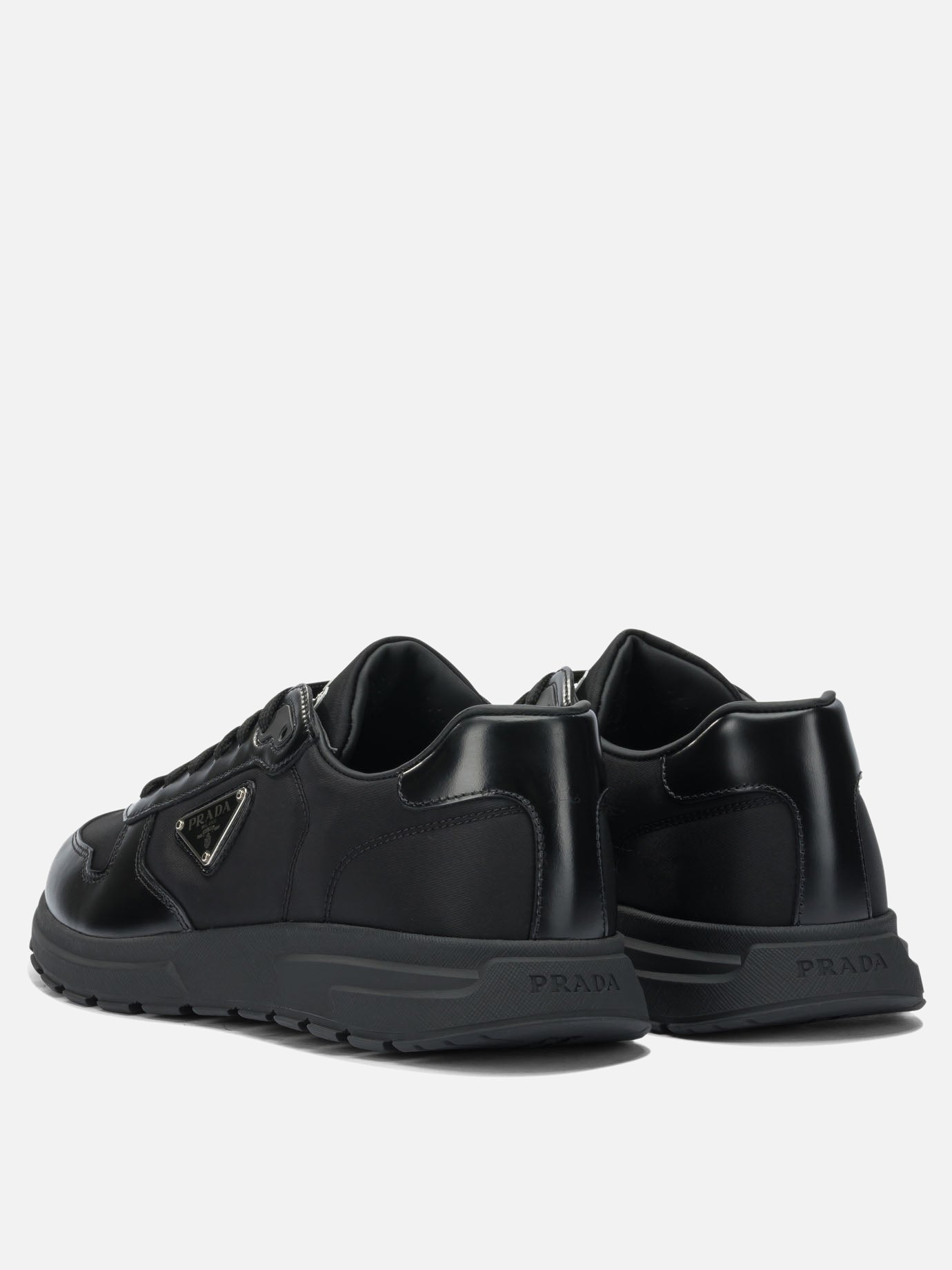 Low top sneakers 100% leather - 100% rubber  Black - Prada Men | PDP | VIETTI Online Store | thumbnail_4