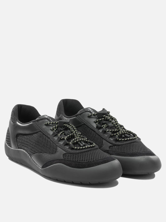 Low top sneakers 100% polyester - 100% rubber  Black - Prada Men | PLP | VIETTI Online Store | 2
