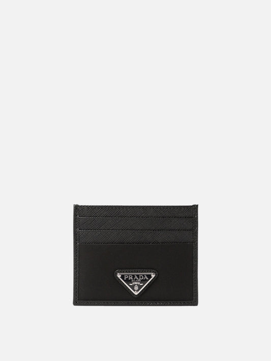 Card holders 100% recycled polyamide  Black - Prada Men | PDP | VIETTI Online Store 

