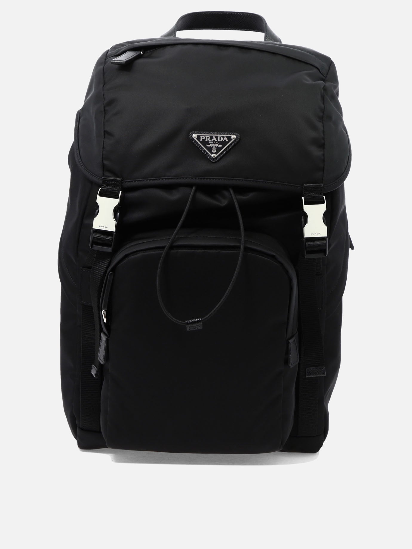 Casual backpacks 100% recycled polyamide  Black - Prada Men | PDP | VIETTI Online Store | thumbnail