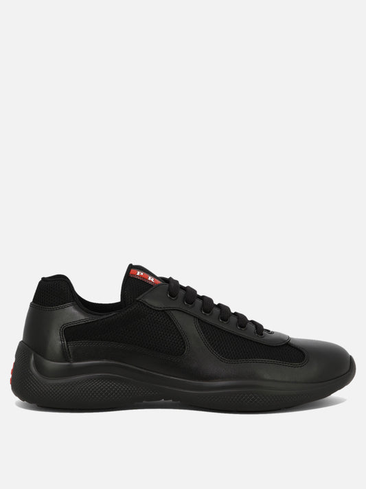 Low top sneakers 100% polyamide - 100% calf leather  Black - Prada Men | PLP | VIETTI Online Store 

