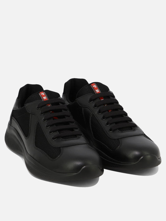 Low top sneakers 100% polyamide - 100% calf leather  Black - Prada Men | PLP | VIETTI Online Store | 2
