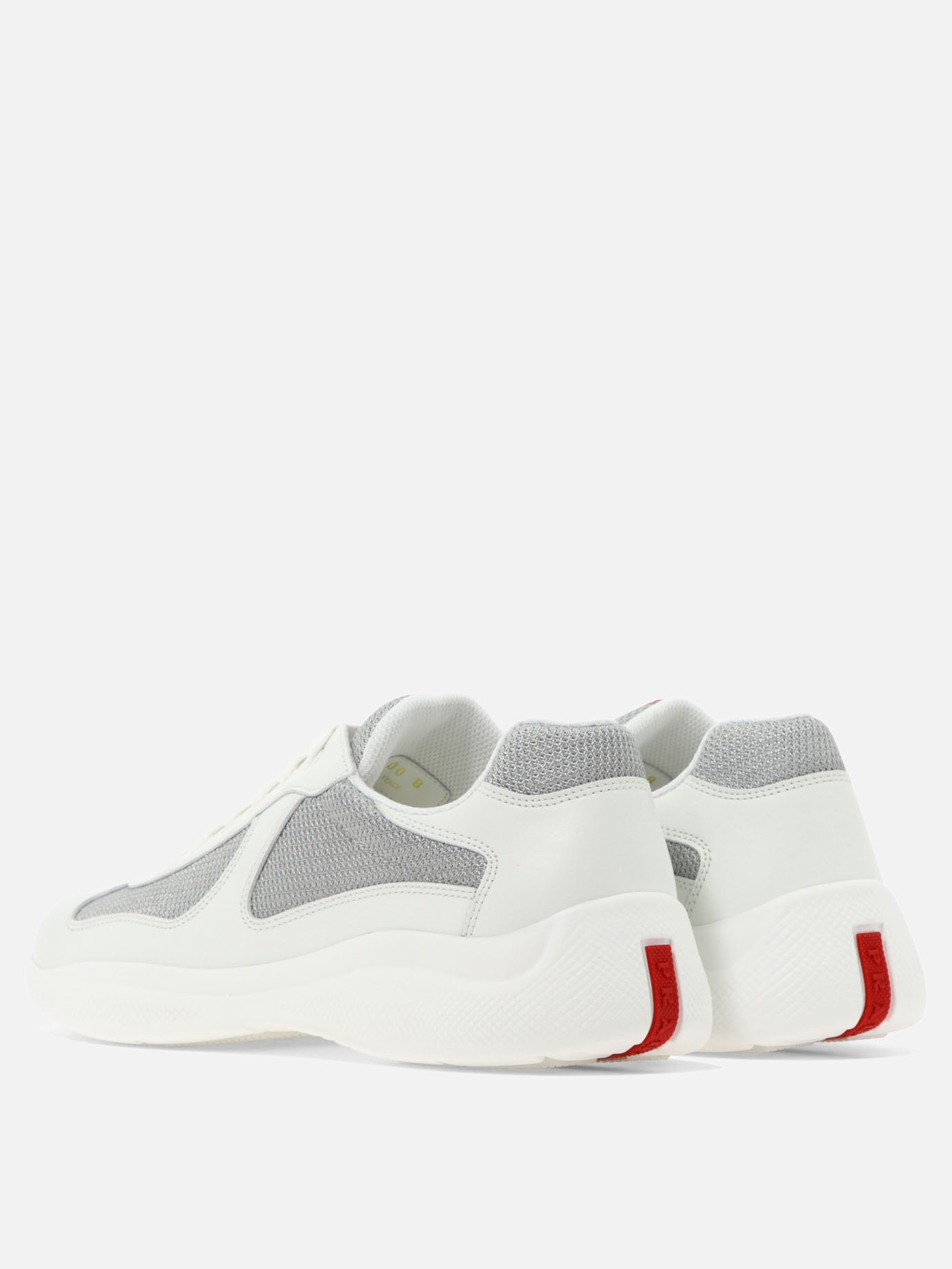 Low top sneakers 100% leather - 100% fabric - 100% rubber  White - Prada Men | PDP | VIETTI Online Store | thumbnail_4