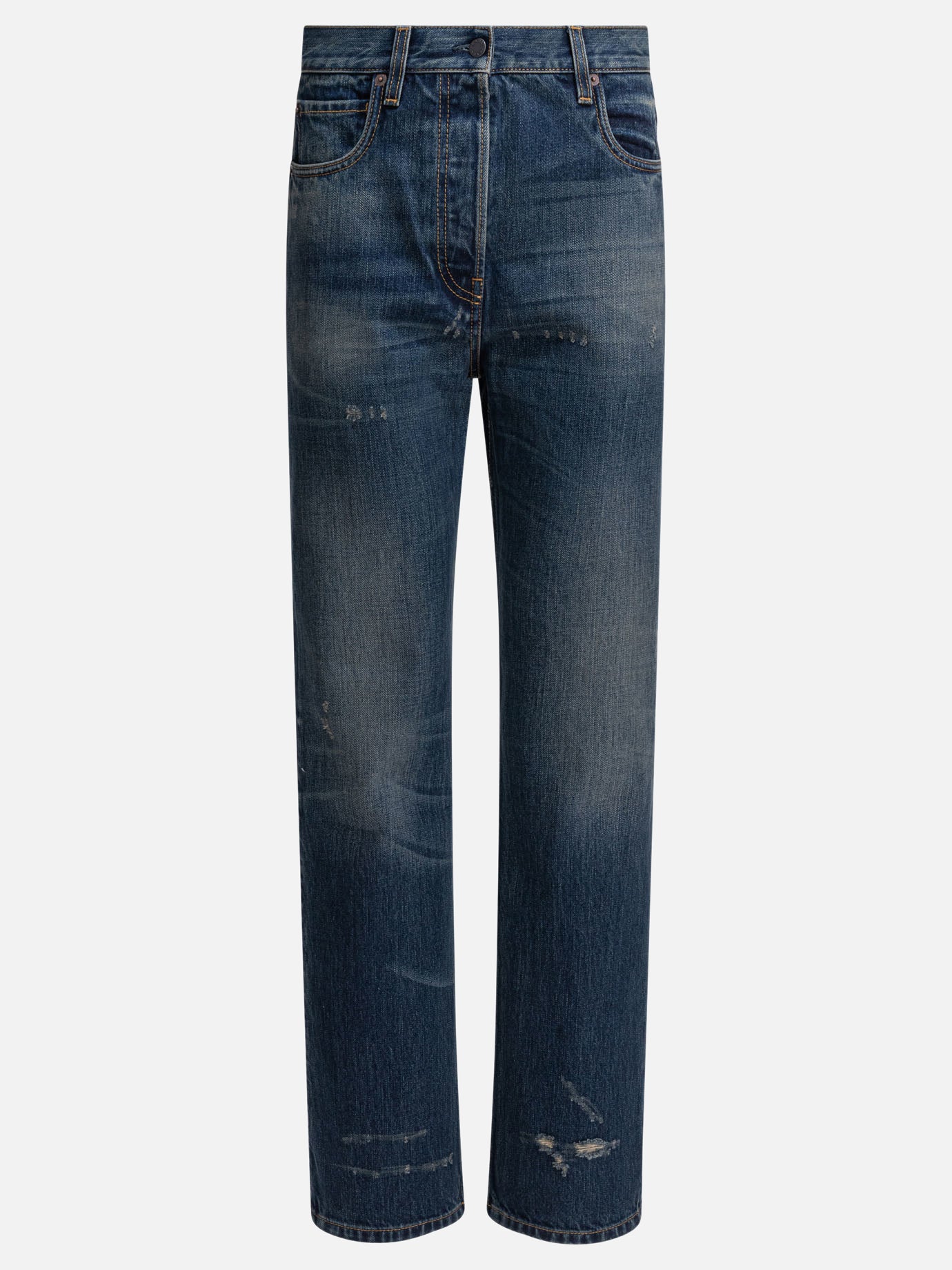 Straight-leg jeans Solid colour  Blue - Prada Women | PDP | VIETTI Online Store | thumbnail