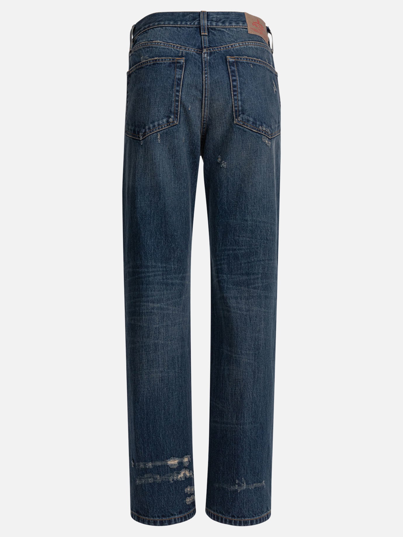 Straight-leg jeans Solid colour  Blue - Prada Women | PDP | VIETTI Online Store | Zoom-Modal_2
