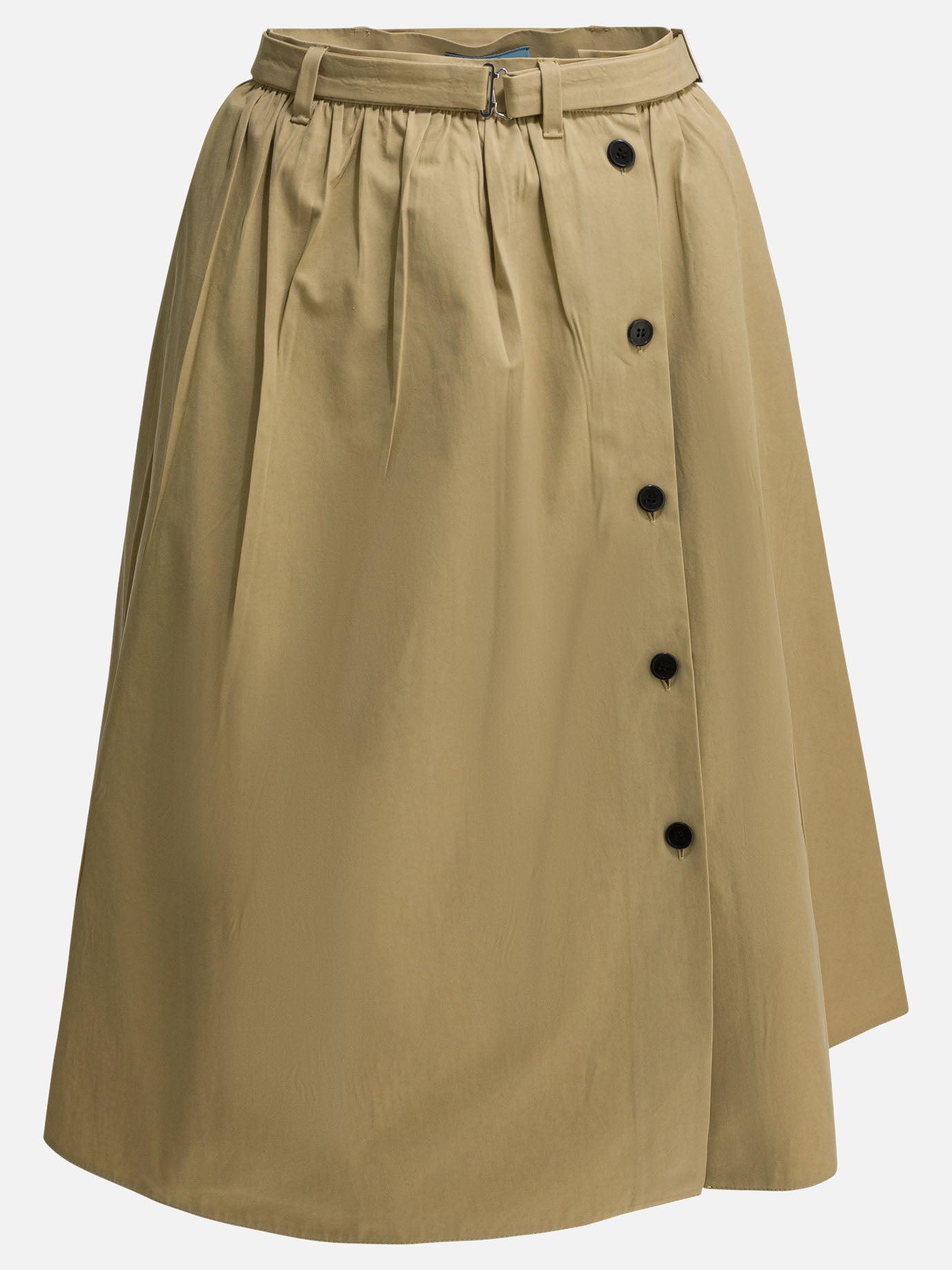 Midi skirts Solid colour  Beige - Prada Women | PDP | VIETTI Online Store | thumbnail