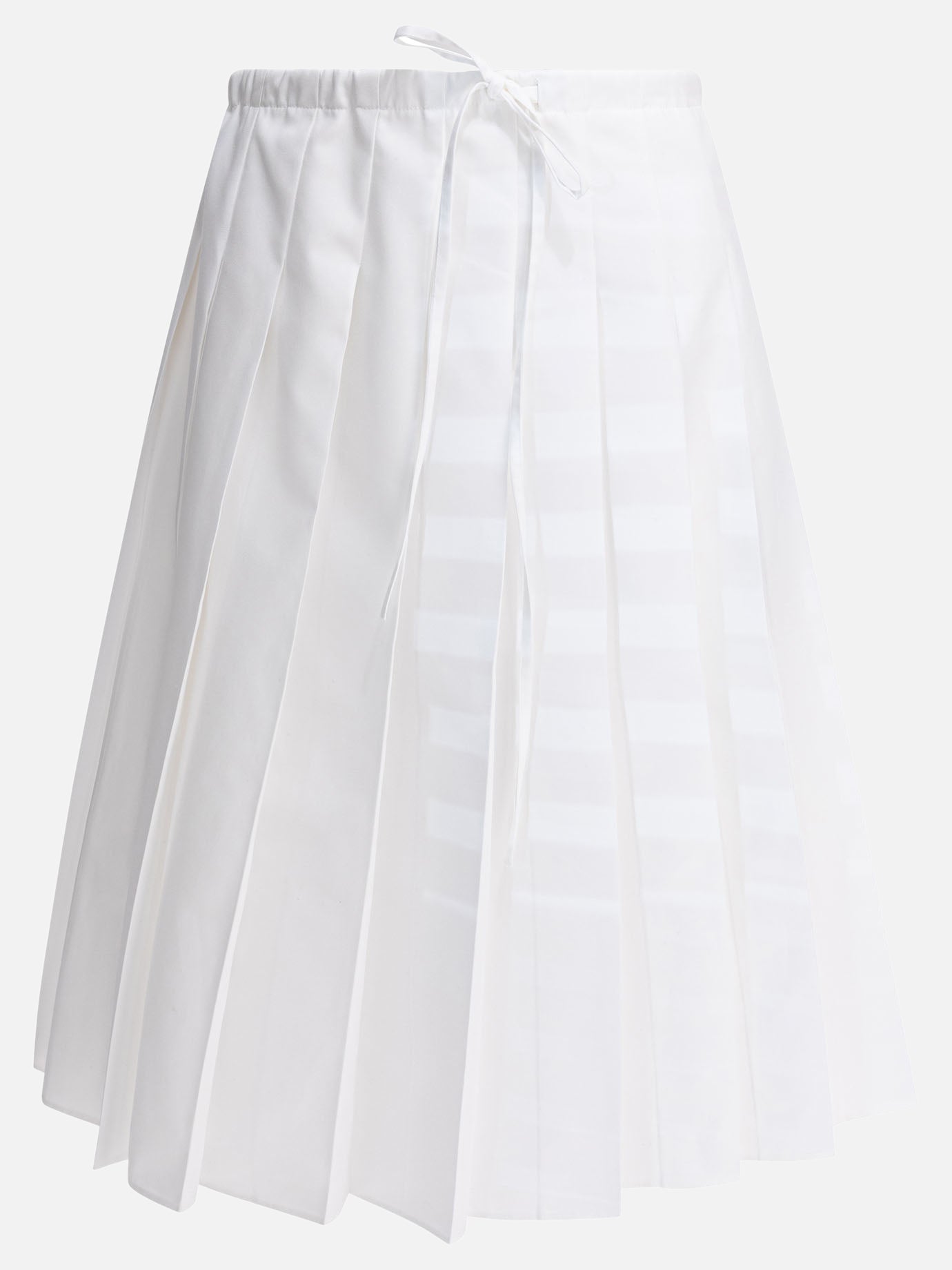 Midi skirts Logo  White - Prada Women | PDP | VIETTI Online Store | thumbnail