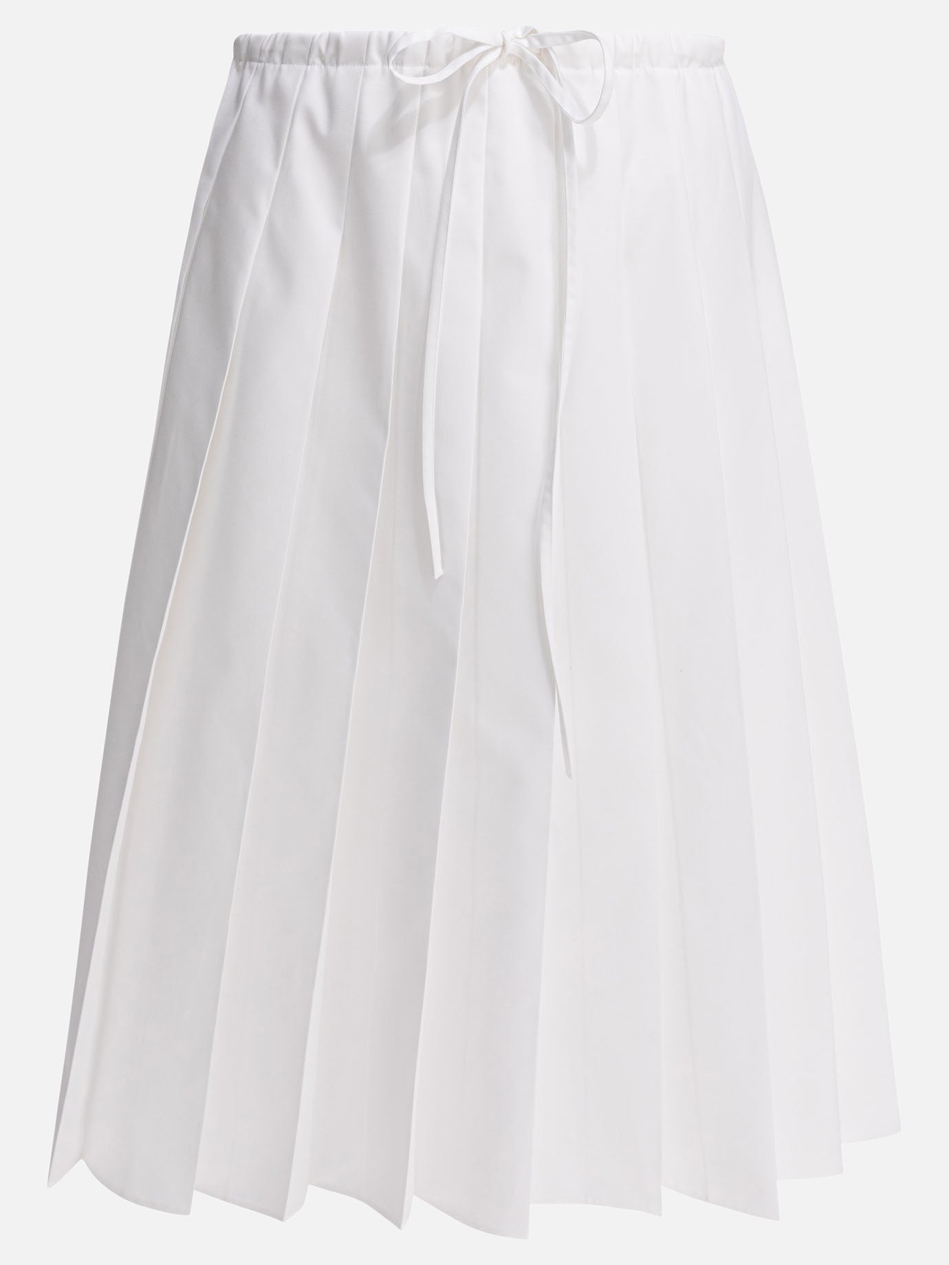 Midi skirts Logo  White - Prada Women | PDP | VIETTI Online Store | thumbnail