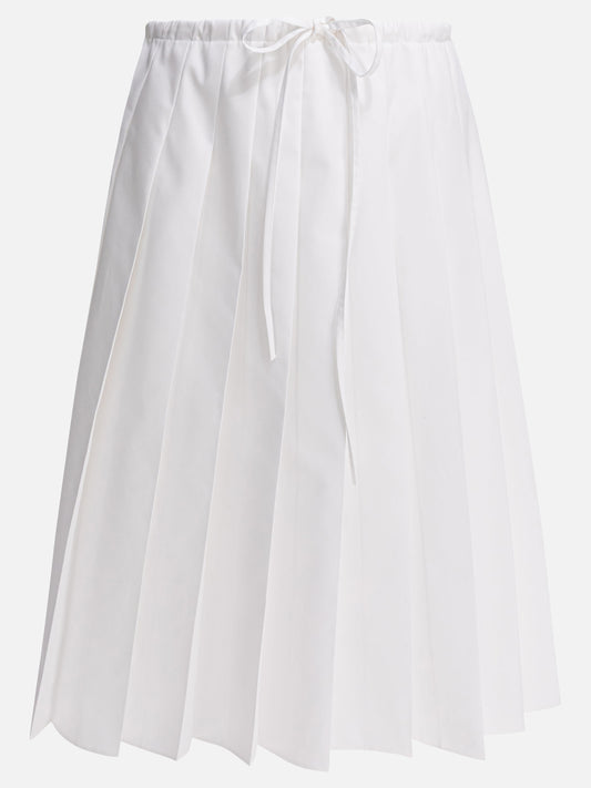Midi skirts Logo  White - Prada Women | PDP | VIETTI Online Store 
