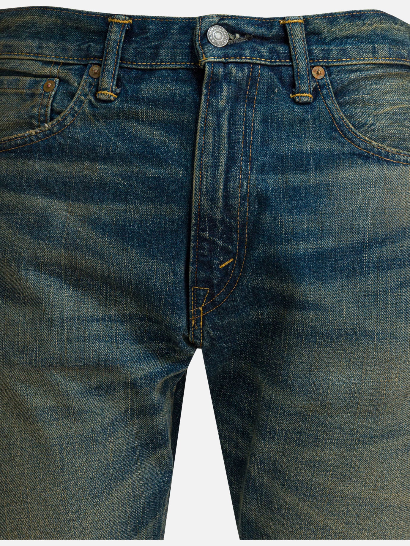 Straight-leg jeans Solid colour  Blue - RRL by Ralph Lauren Men | PDP | VIETTI Online Store | Zoom-Modal_3
