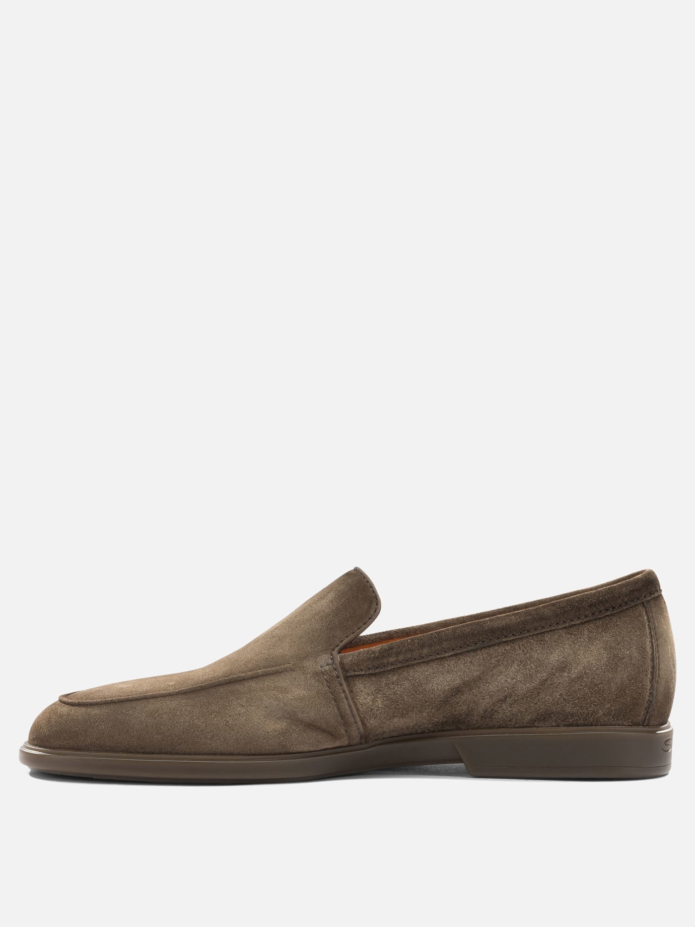 Loafers 100% suede - 100% rubber  Brown - Santoni Men | PDP | VIETTI Online Store | thumbnail_3