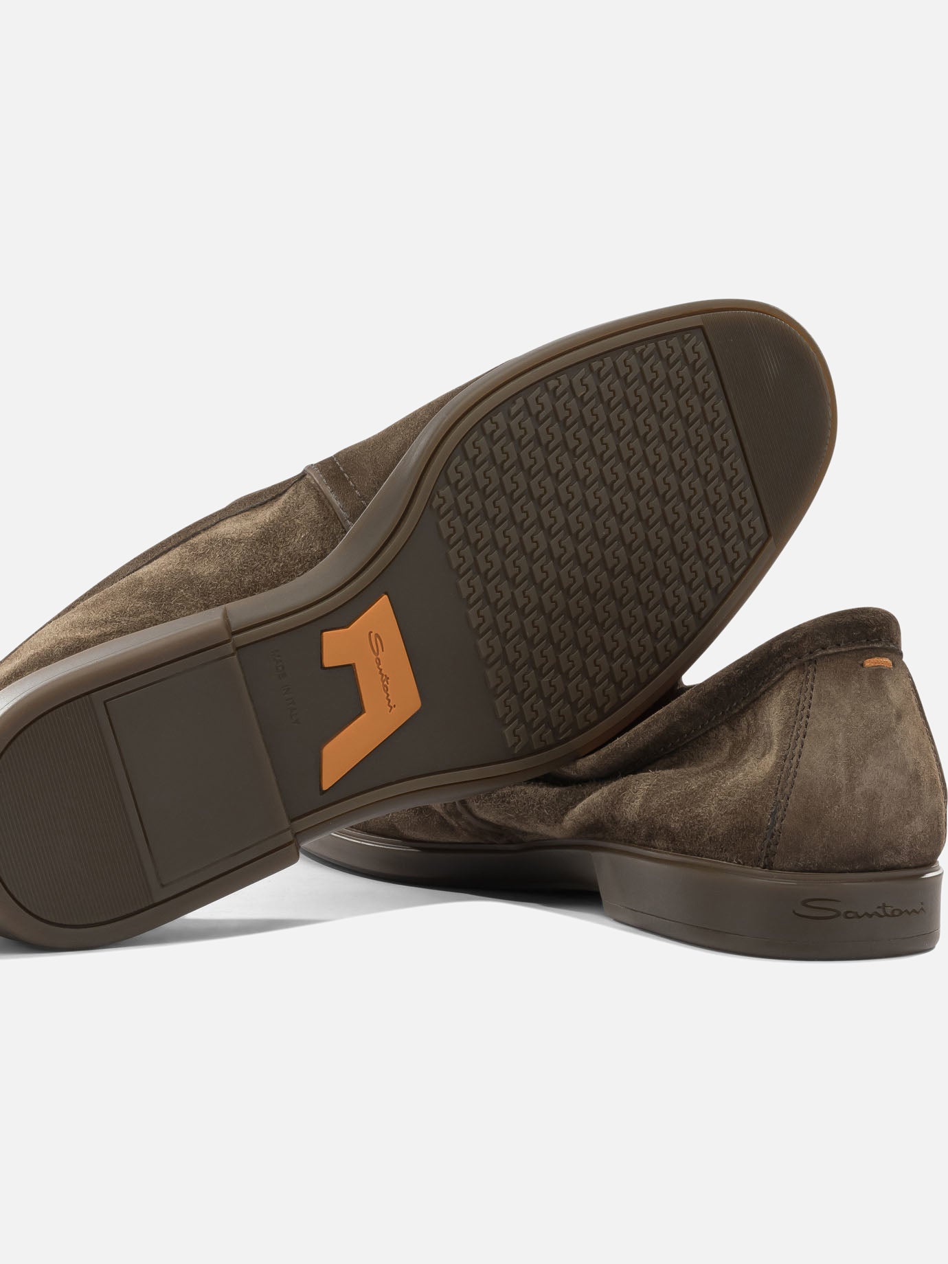 Loafers 100% suede - 100% rubber  Brown - Santoni Men | PDP | VIETTI Online Store | thumbnail_5