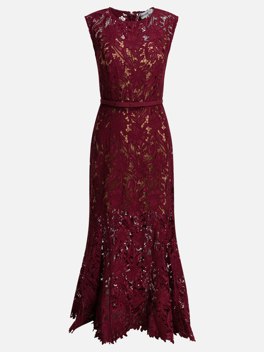 Midi dresses Solid colour  Red - Self-portrait Women | PDP | VIETTI Online Store 
