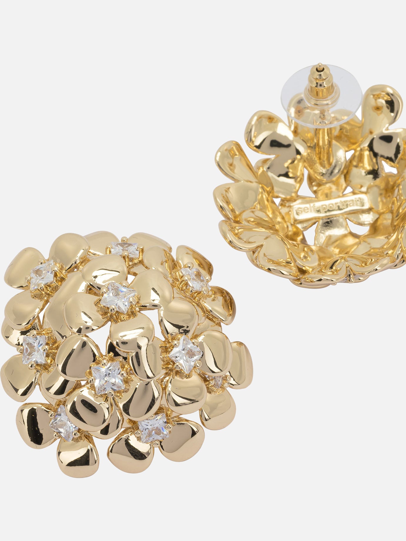 Earrings 100% brass  Gold - Self-portrait Women | PDP | VIETTI Online Store | thumbnail_2