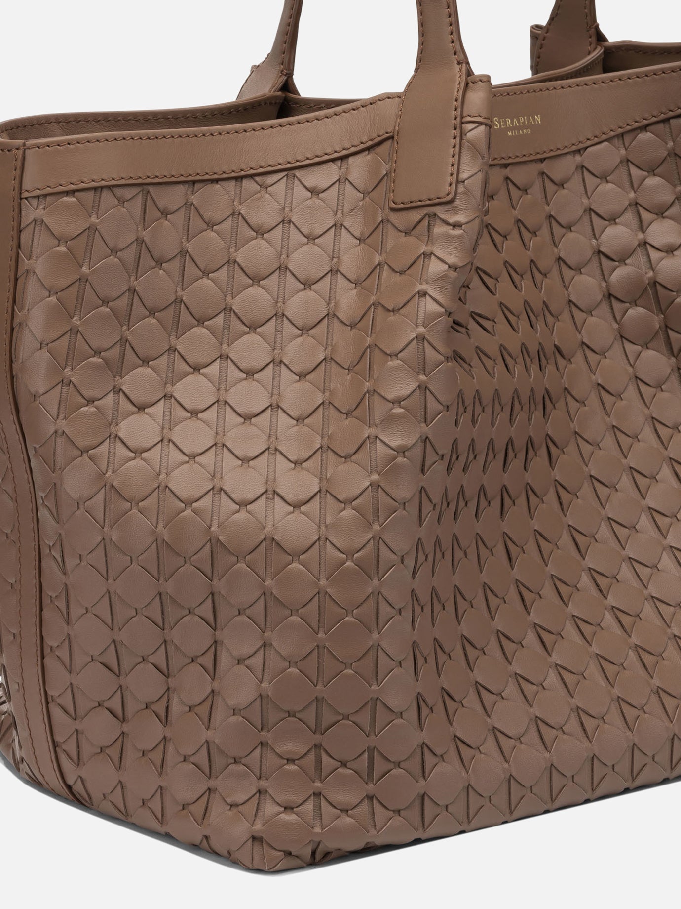 Large bags 100% nappa leather  Brown - Serapian Women | PDP | VIETTI Online Store | Zoom-Modal_4
