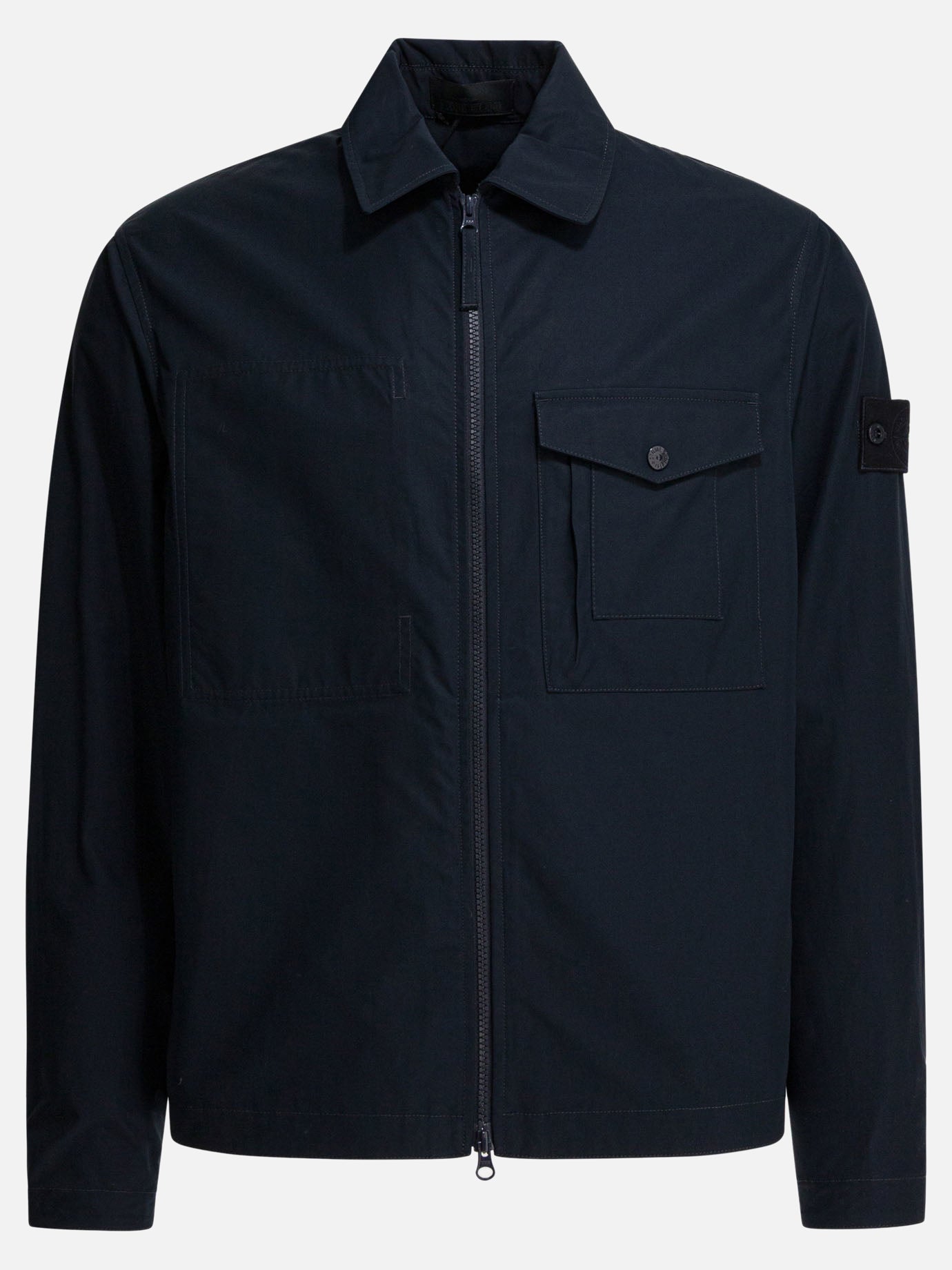 Quilted & Utility Jackets Solid colour  Blue - Stone Island Men | PDP | VIETTI Online Store | thumbnail