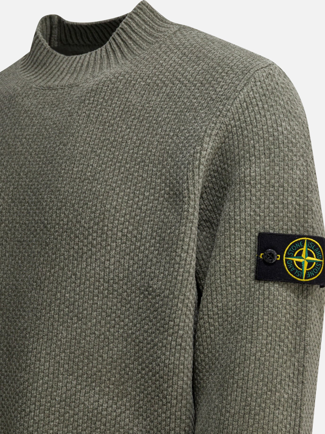 Crewneck sweaters Solid colour  Green - Stone Island Men | PDP | VIETTI Online Store | Zoom-Modal_4
