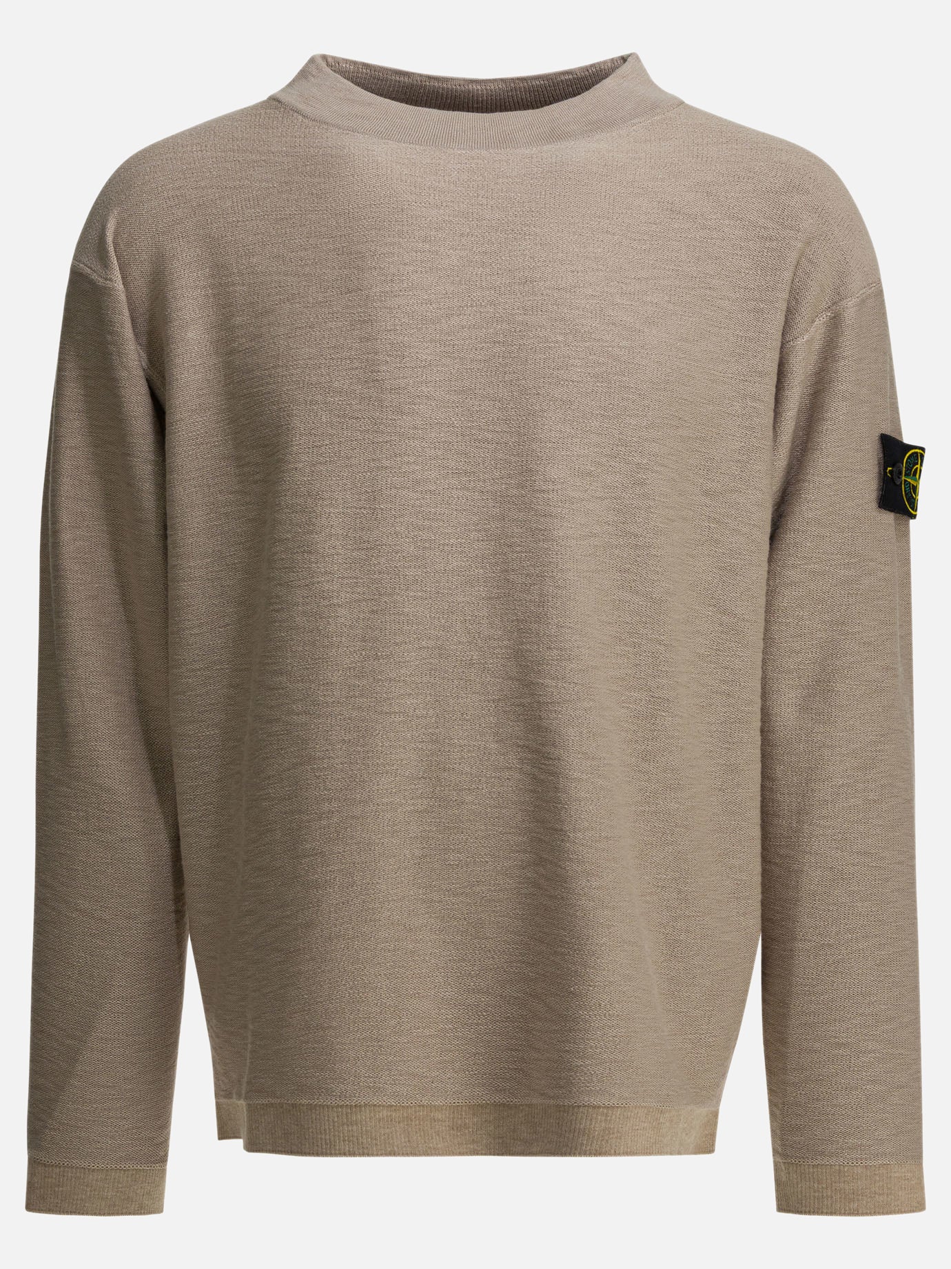 Crewnecks Logo  Beige - Stone Island Men | PDP | VIETTI Online Store | Zoom-Modal
