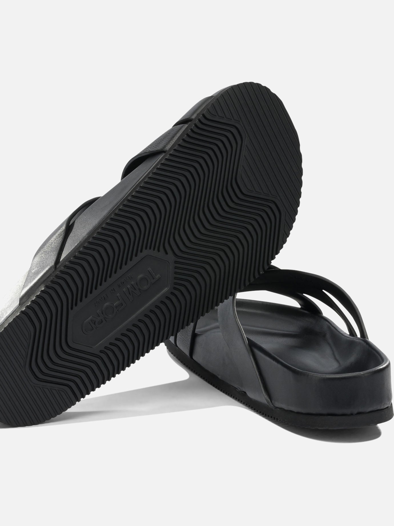 Slides 100% leather - 100% rubber  Black - Tom Ford Men | PDP | VIETTI Online Store | thumbnail_5