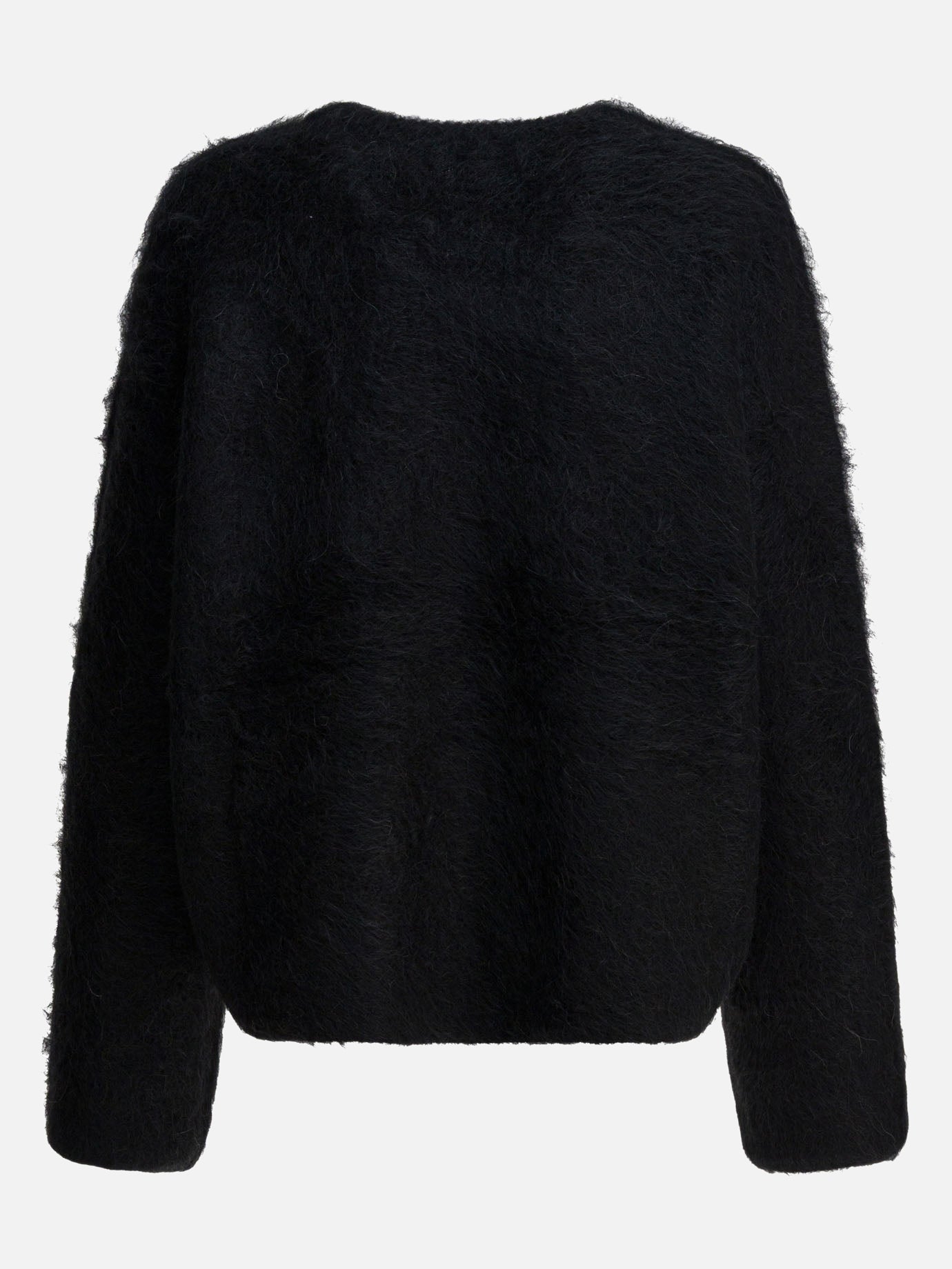 Crewneck sweaters Solid colour  Black - Toteme Women | PDP | VIETTI Online Store | thumbnail_2