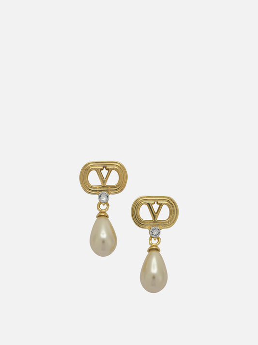 Earrings 100% crystal  Gold - Valentino Garavani Women | PDP | VIETTI Online Store 

