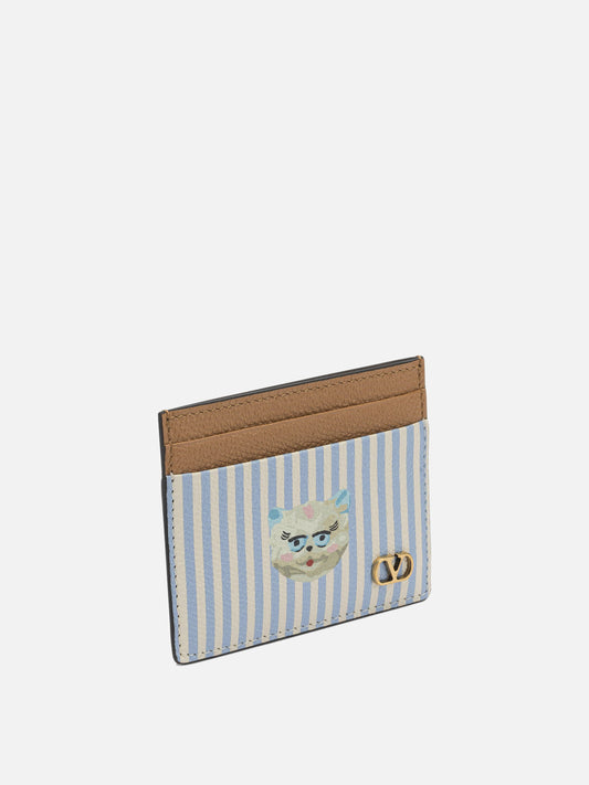 Card holders 100% calf leather  Light blue - Valentino Garavani Men | PLP | VIETTI Online Store | 2
